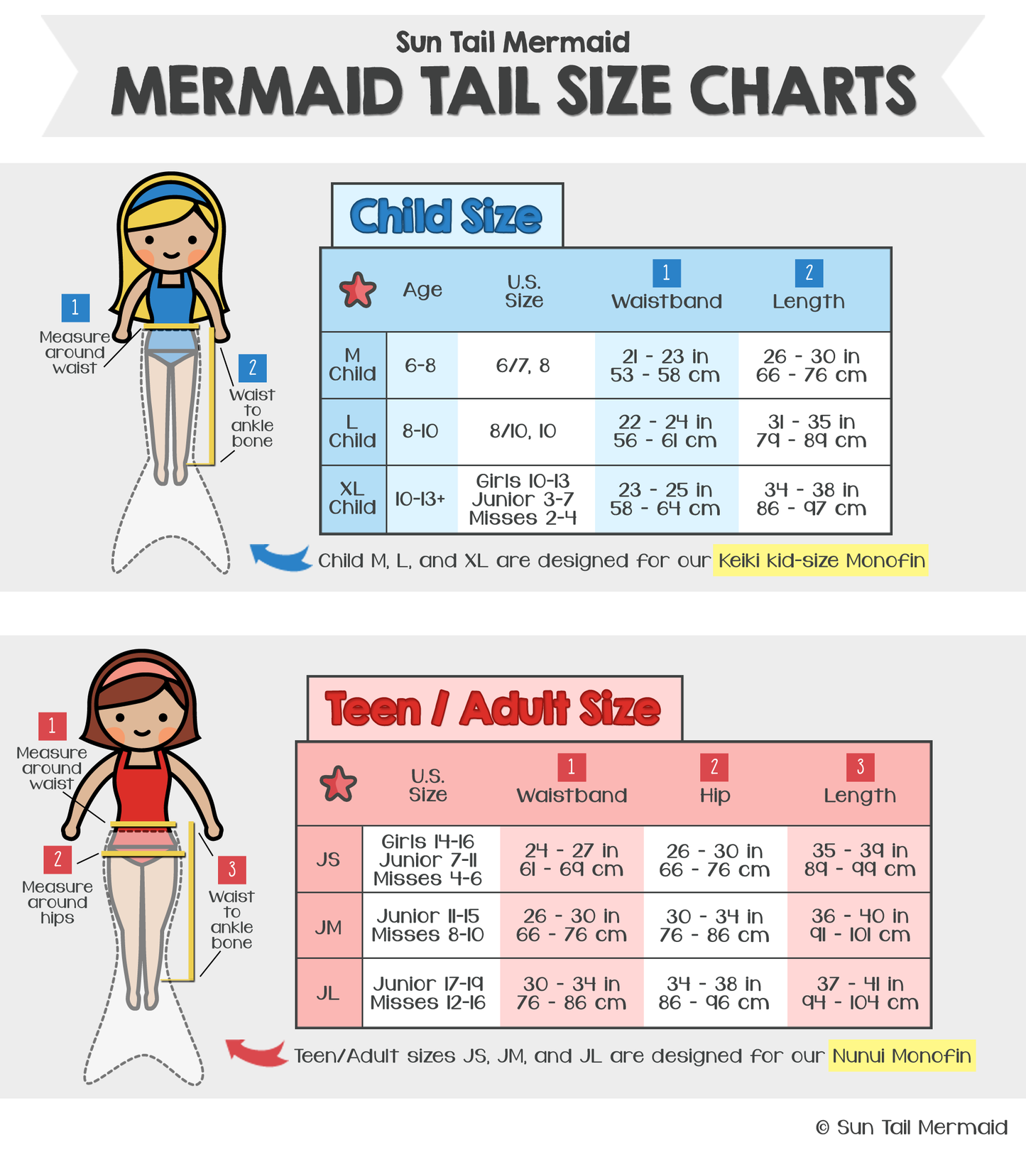 Hawaiian Rainbow Mermaid Tail + Monofin Set for kids, girls, teens, and women (pool toy): M - Child 6/7