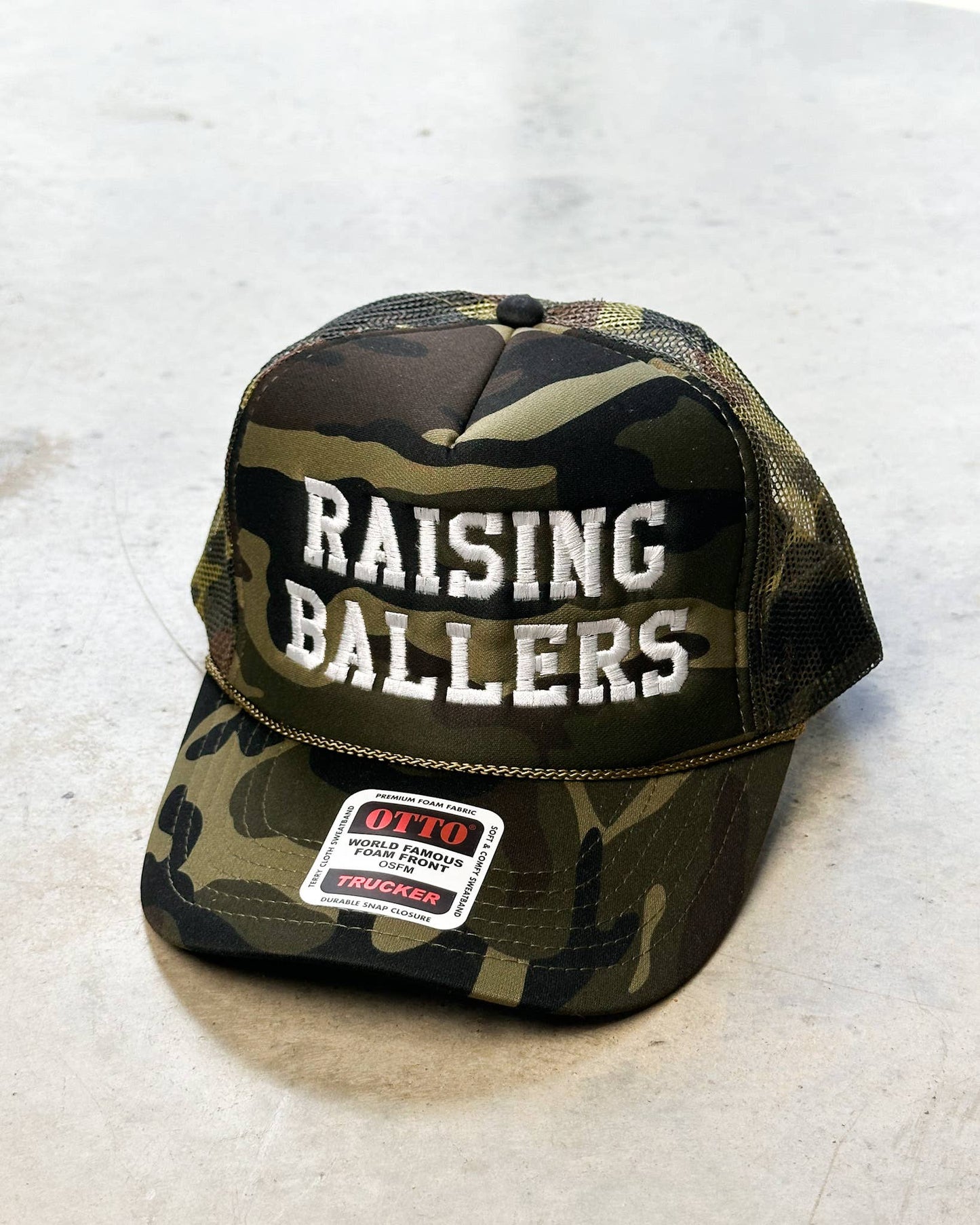 Raising Ballers Embroidery Foam Trucker Hat
