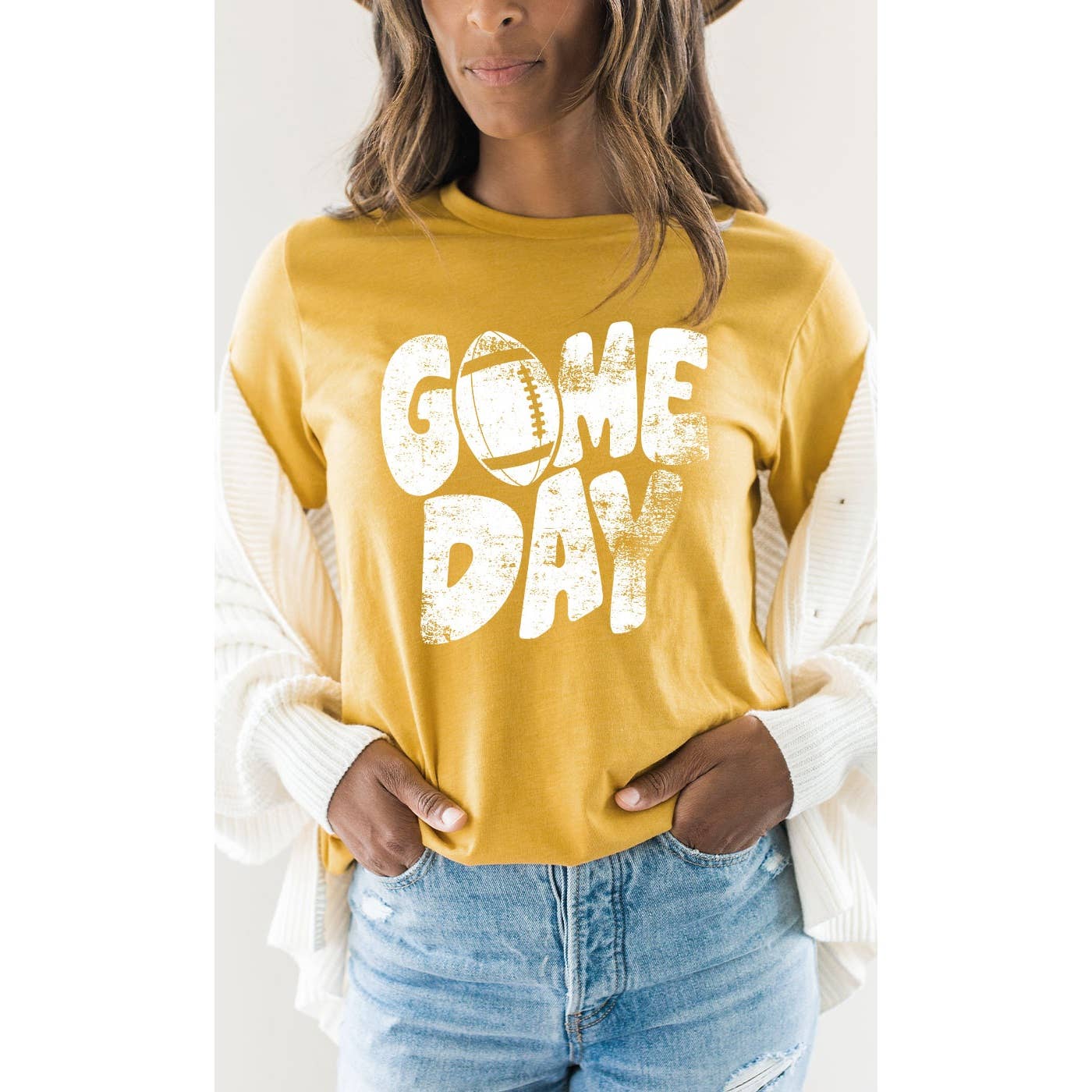 Distressed Game Day Graphic Tee