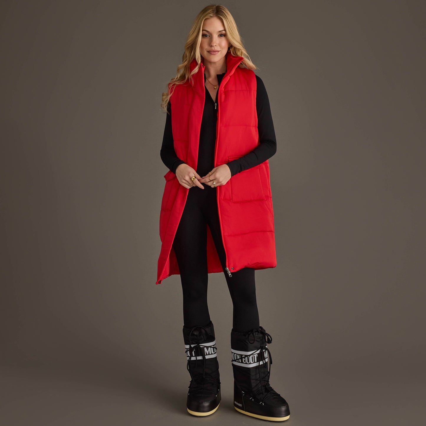 Red Long Vest