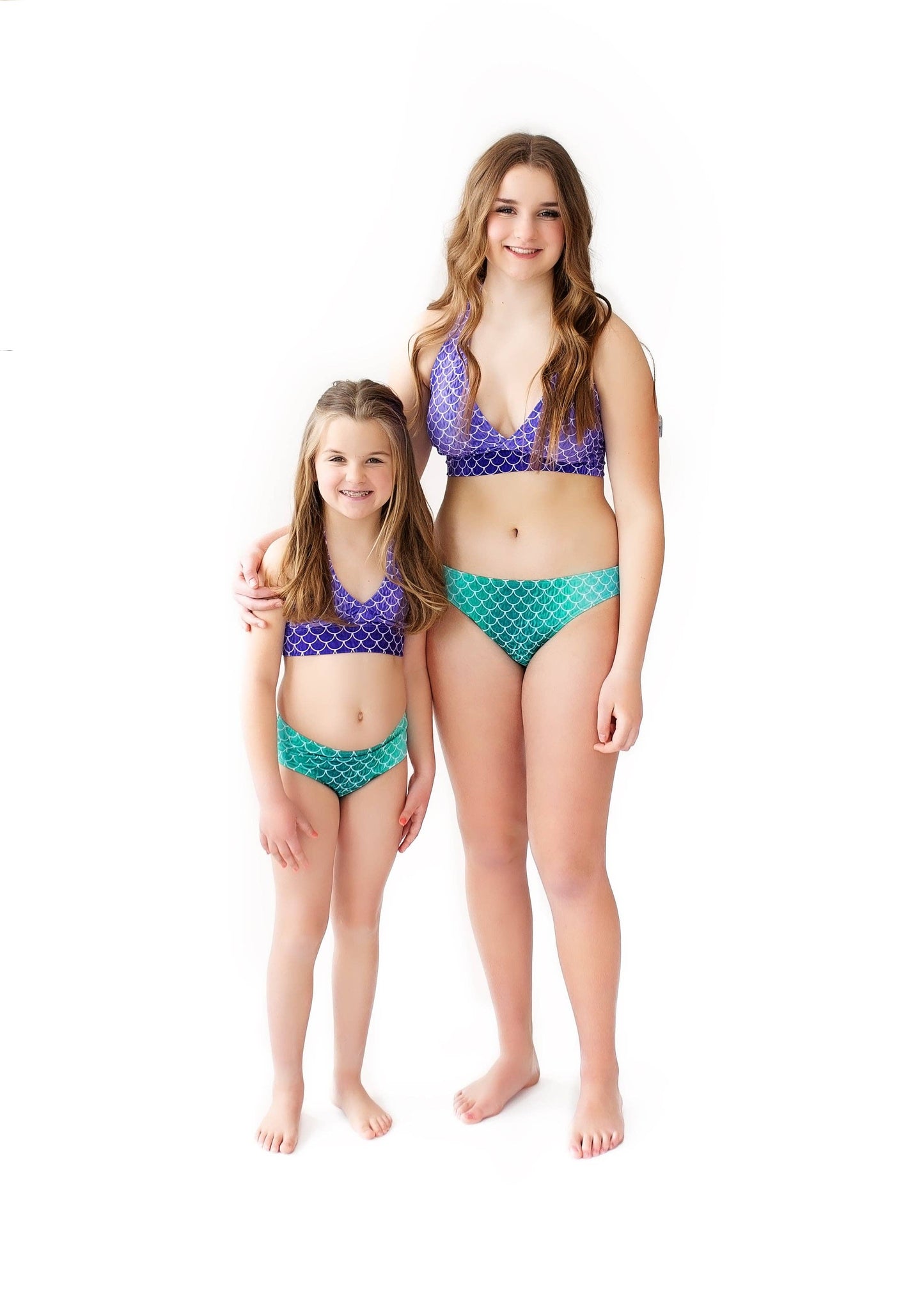 Mermaid Magic Swimsuit for kids, toddlers, girls, teens, and women: M - Child 6/7
