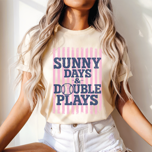 Sunny Days and Double Plays Tee