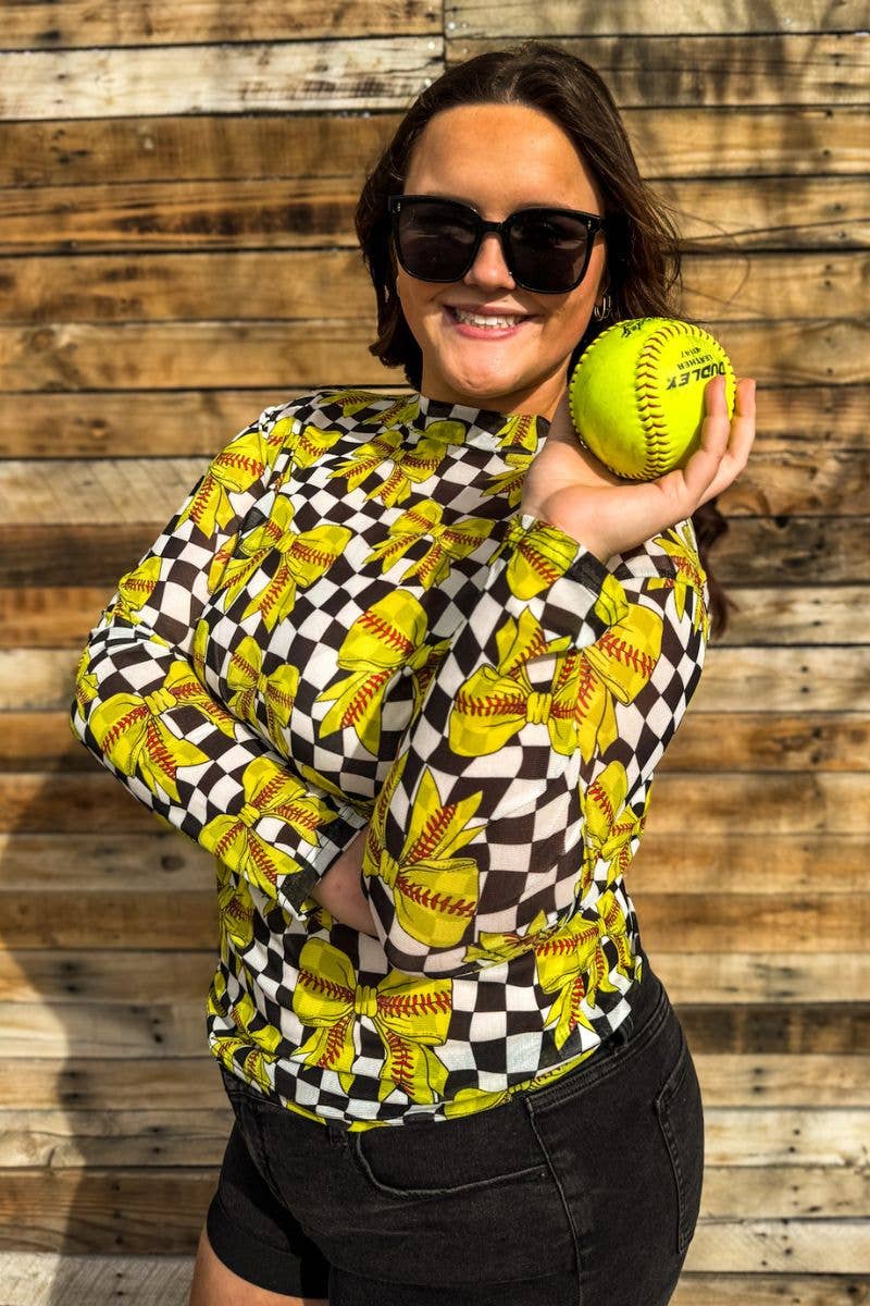 Throw Like A Girl Mesh Top