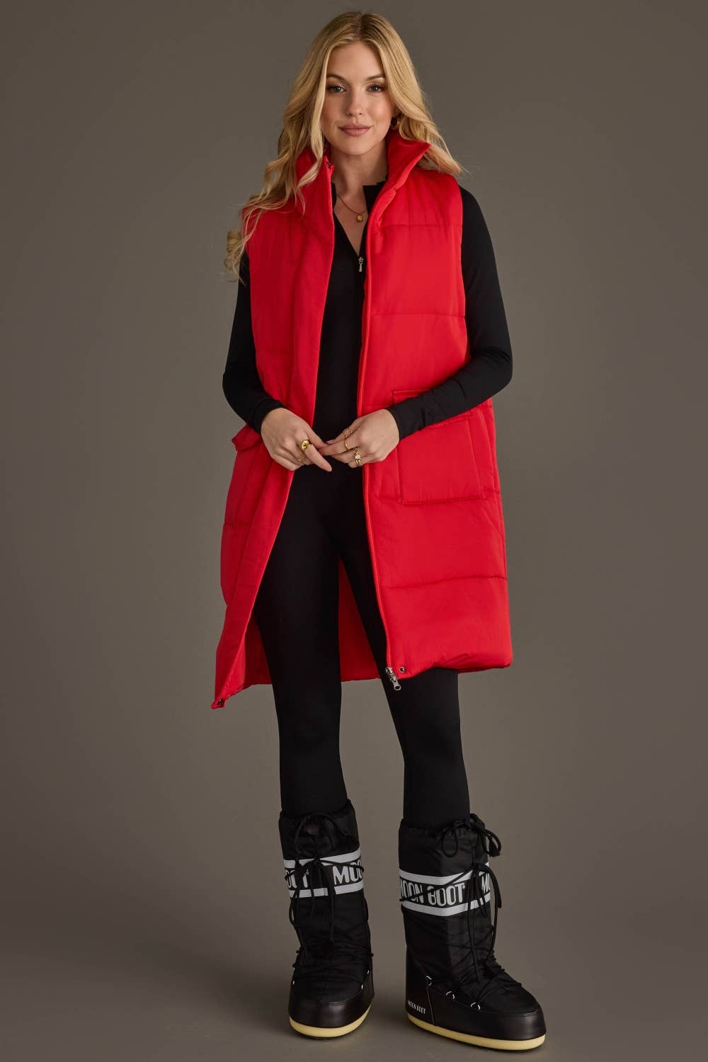 Red Long Vest