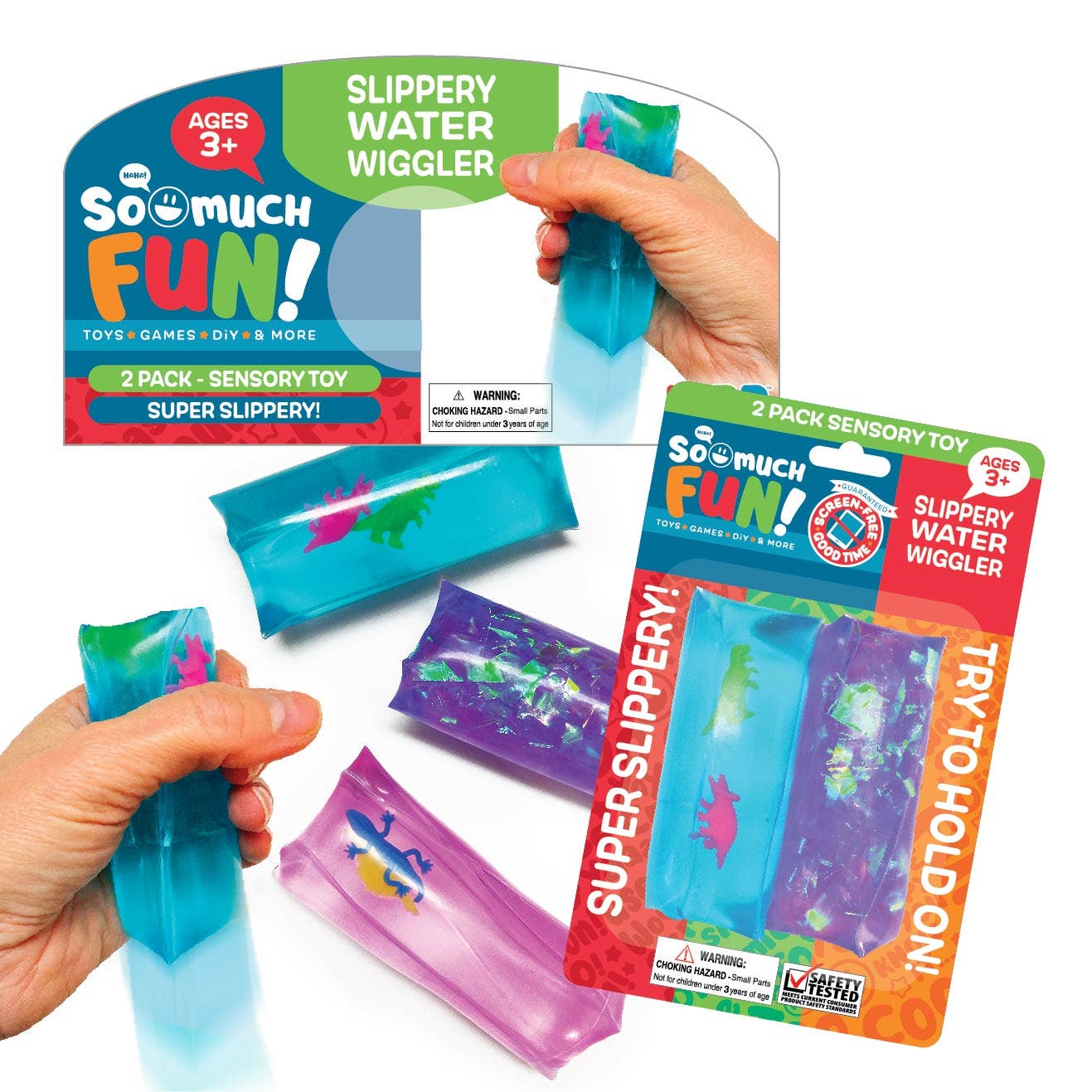 So Much Fun! Water Wiggler 2 Pieces Carded - 12/Pack: Wholesale Price