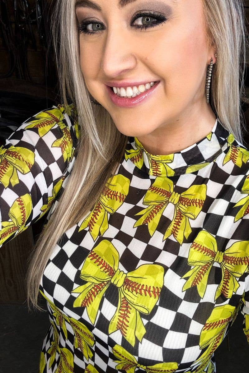 Throw Like A Girl Mesh Top