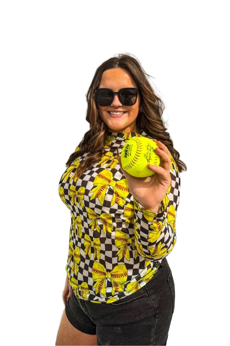 Throw Like A Girl Mesh Top