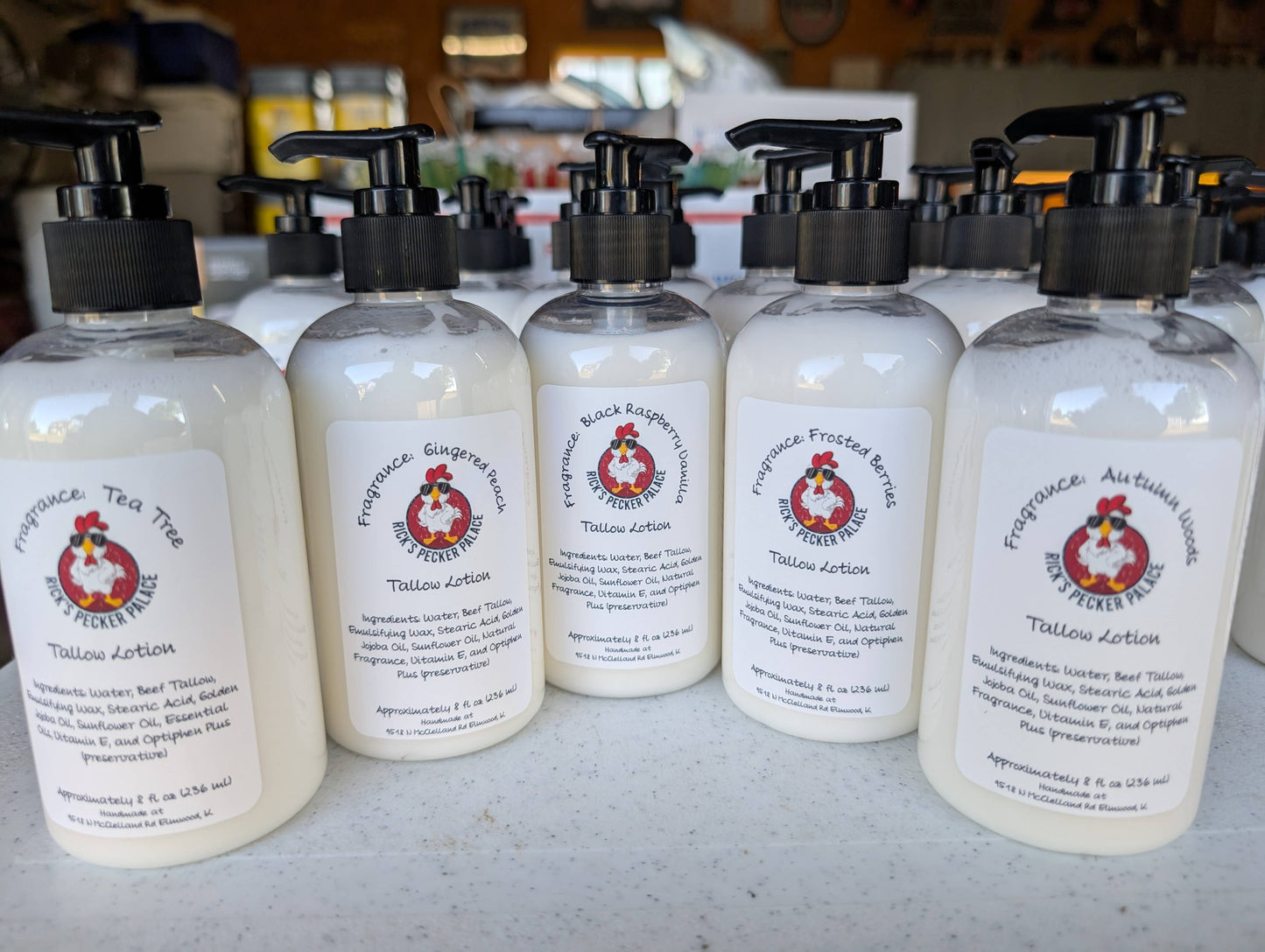 Tallow (Beef) Body Lotion - 8 oz pump bottle: Bite Me