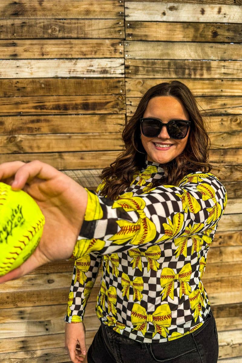 Throw Like A Girl Mesh Top