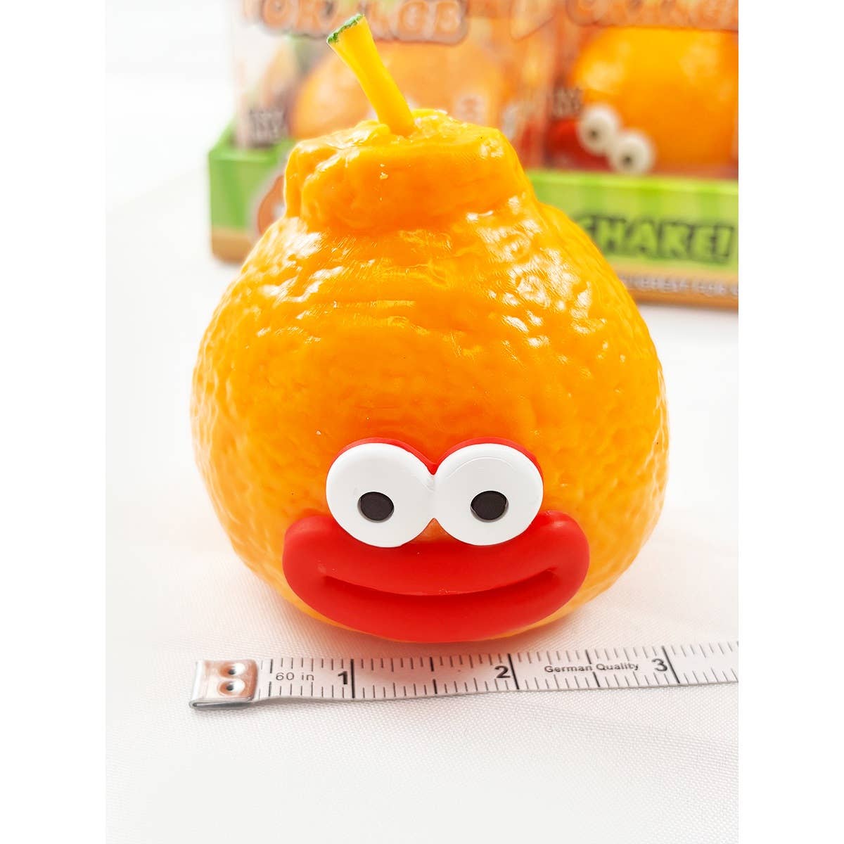 Ugly Orange Pinch Squishy Toy
