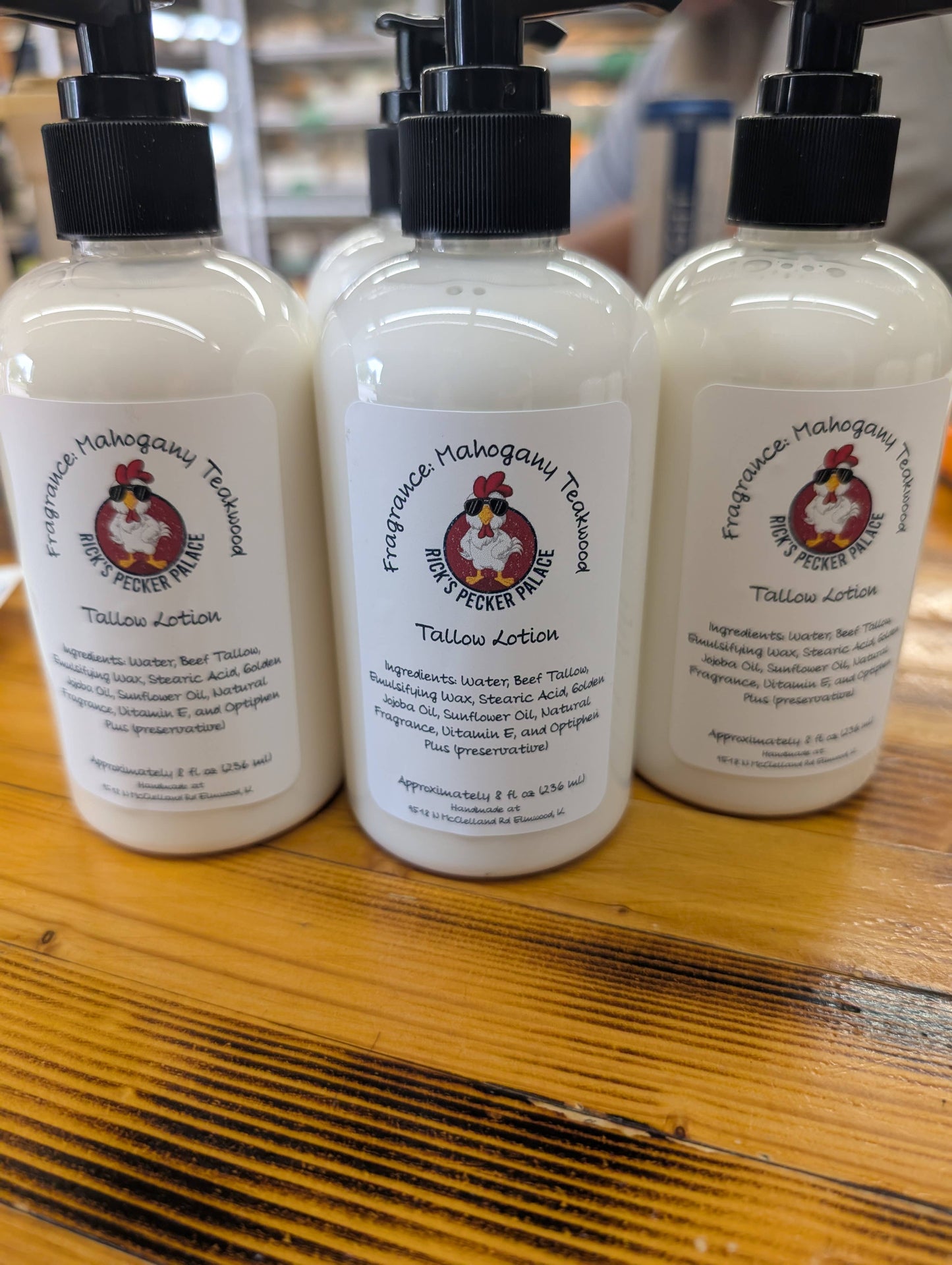 Tallow (Beef) Body Lotion - 8 oz pump bottle: Bite Me