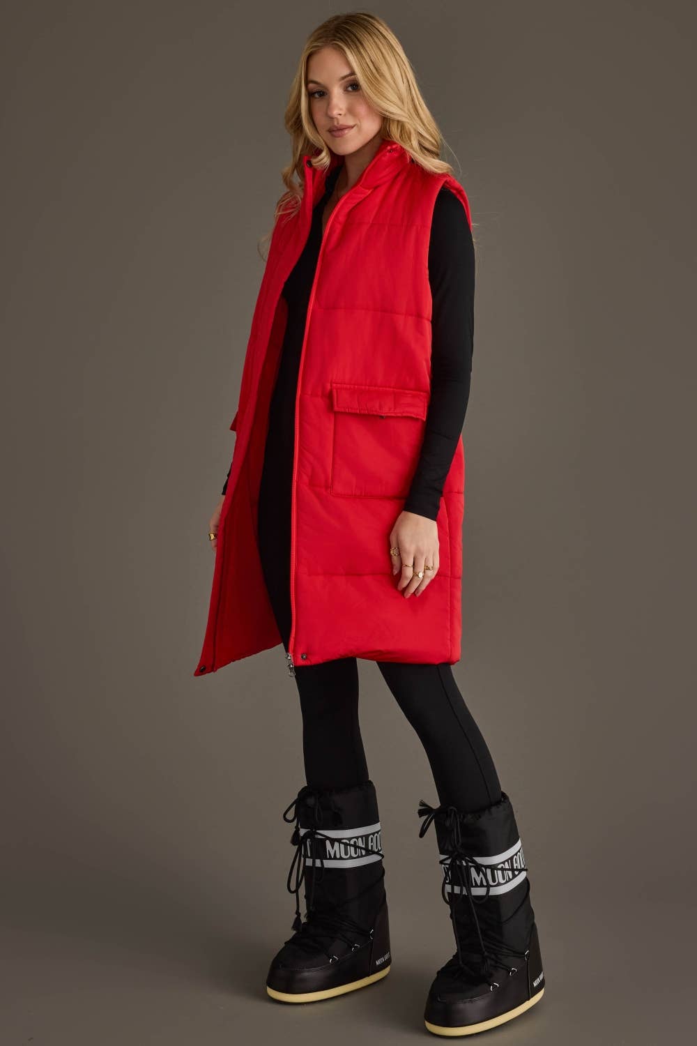 Red Long Vest