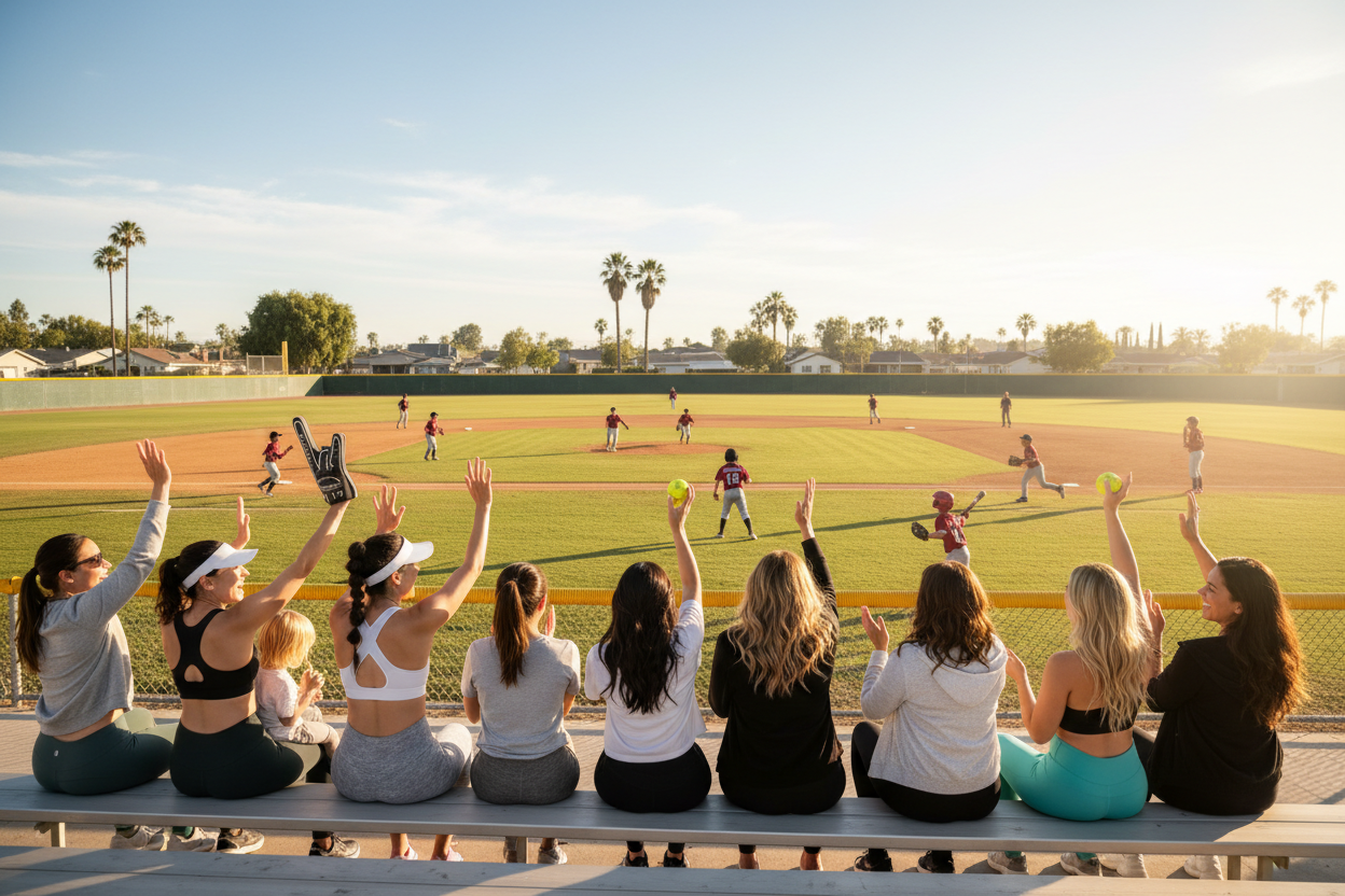 Sports Moms & Family Cheering Banner